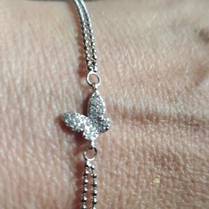 STERLING SILVER BUTTERFLY BRACELET